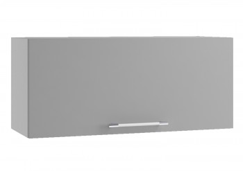 Капри ПГ 800 шкаф верхний горизонтальный (Липа белый/корпус Серый) в Славгороде - slavgorod.mebel54.com | фото