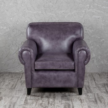 Кресло кожаное Элегант (Фиолетовый) в Славгороде - slavgorod.mebel54.com | фото