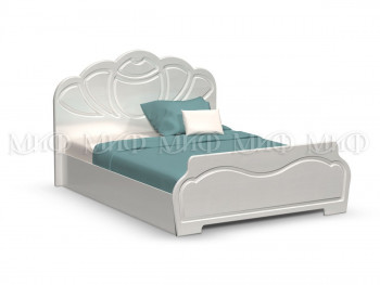 Кровать 1,4м Гармония (Белый/Белый глянец) в Славгороде - slavgorod.mebel54.com | фото