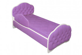 Кровать 170 Гармония 67 Светло-фиолетовый (мягкий бортик) в Славгороде - slavgorod.mebel54.com | фото