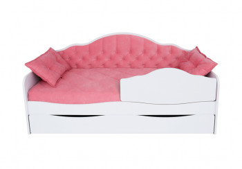 Кровать 170 серии Иллюзия Лайт 1 ящик 89 Розовый (подушки) в Славгороде - slavgorod.mebel54.com | фото