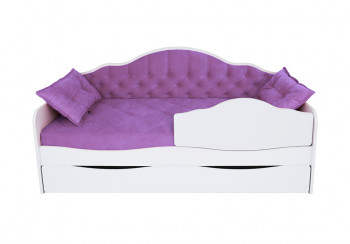 Кровать 180 серии Иллюзия Лайт 1 ящик 32 Фиолетовый (подушки) в Славгороде - slavgorod.mebel54.com | фото