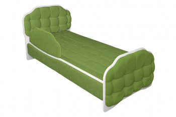 Кровать 190 Атлет Lux 76 Зелёный (мягкий бортик) в Славгороде - slavgorod.mebel54.com | фото
