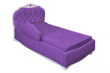 Кровать 190 Гармония Lux 32 Фиолетовый (мягкий бортик) в Славгороде - slavgorod.mebel54.com | фото