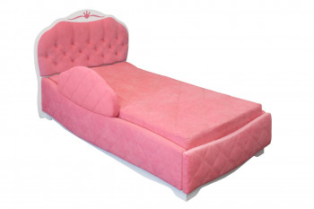 Кровать 190 Гармония Lux 36 Розовый (мягкий бортик) в Славгороде - slavgorod.mebel54.com | фото