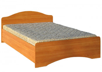 Кровать двойная 1600-1 без матраса (круглые спинки) Вишня Оксфорд в Славгороде - slavgorod.mebel54.com | фото