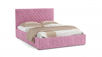 Кровать Гамма ш. 1400 (с основанием для хранения) (велюр тенерифе розовый) в Славгороде - slavgorod.mebel54.com | фото