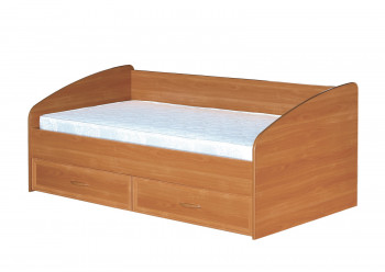 Кровать с ящиками с задней спинкой 900-1 без матраса Вишня Оксфорд в Славгороде - slavgorod.mebel54.com | фото