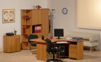 Мебель для персонала Рубин 42 Светлый миланский орех в Славгороде - slavgorod.mebel54.com | фото