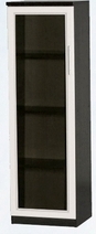 Шкаф нижний со стеклодверью ДЛЯ ГОСТИНОЙ ШНС-450 Венге/Дуб выбеленный в Славгороде - slavgorod.mebel54.com | фото