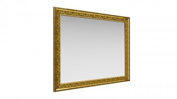 Зеркало навесное "Айрум"/(дуб кальяри / профиль: золото с орнаментом) в Славгороде - slavgorod.mebel54.com | фото